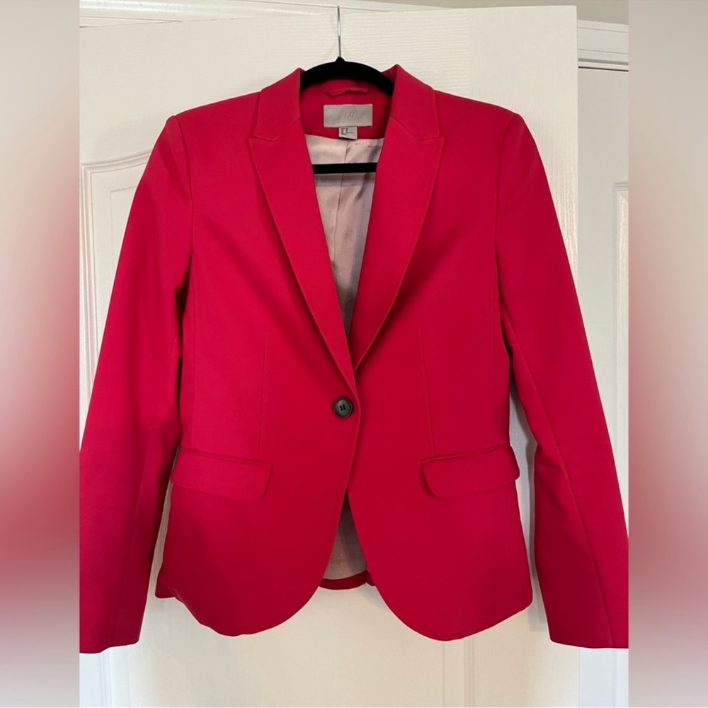 H&M Hot Pink blazer size 10